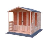 Shire Parham 6' 3" x 6' 8" Apex Summerhouse - Premium Dip Treated Shiplap