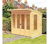 Shire Parham Pent 7 ft x 5 ft Shiplap Summerhouse