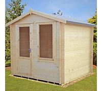 Shire Peckover 8' x 8' Apex Log Cabin - Budget 19mm Cladding Tongue & Groove