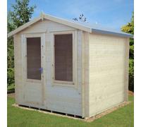 Shire Peckover 8x8 Log Cabin 19mm interlock Cladding