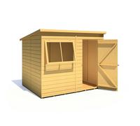 Shire Pent 8x6 12mm interlock Clad wooden Shed