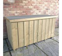 Shire Planed 4' 2" x 1' 10" Timbers Pressure Treated Log Box in Light Brown Shire Light Brown