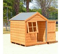 Shire Playhut 4' x 4' 3" Apex Children's Playhouse - Premium Dip Treated Shiplap