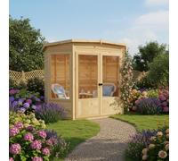 Shire Ramsey 6 ft Corner Summerhouse, Brown