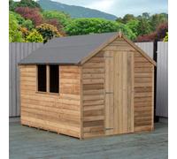 Shire Pressure Treated Overlap 8X6 Single Door Value Shed With Window