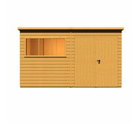 Shire Ranger Premium Shiplap Shed Workshop 12 ft x 6 ft, Brown