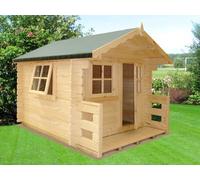 Salcey Mini Log Cabin Playhouse Kid's Wendy House
