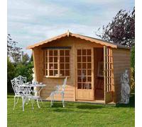 Shire Sandringham 10 x 6 Shiplap Style C Apex Shed - Size: 6 x 10ft - Brown - Shire Garden Buildings - Wilko