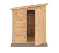 Shire Handmade Pent Security Shed 8 x 6 ft, Brown