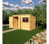 Shire Shed, Pent 10X6 With Double Doors And Opening Window