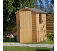 Shire Shetland 6X4 Ft Apex Wooden Shed With Floor & 1 Window (Base Included) - Assembly Service Included