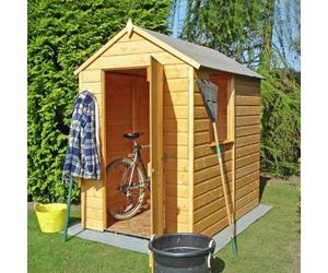 Shire Shetland Single Door Tongue And Groove Garden Shed Workshop Approx 6 X 4 Feet