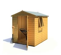Shire Shiplap 7 ft x 5 ft Apex Shed, Brown