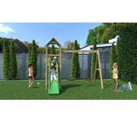 Shire Sky High Hideout Flappi Climbing Frame With Double Swing And Slide