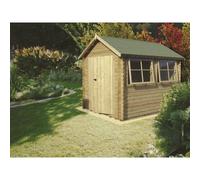 Shire Solway 11' 9" x 13' 8" Apex Log Cabin - Premium 28mm Cladding Tongue & Groove