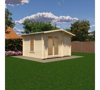 Shire Spalding Log Cabin 12X10 With Double Doors, Opening Window & Storage Room