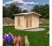 Shire Spalding Log Cabin 12X6 With Double Doors, Opening Window & Storage Room