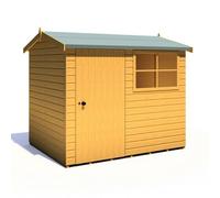 Shire Suffolk 8X6 Workshop Style D Apex Shed Single Door 19mm Loglap
