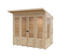Shire Summerhouse, Parham Shiplap Pent 7X5, 3 Windows And A Double Door