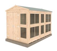 Shire Sun Hut 9' 6" x 6' 1" Apex Potting Shed - Premium Coated Shiplap