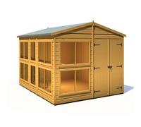 Shire Sun Hut 9' 9" x 8' Apex Potting Shed - Premium Coated Shiplap