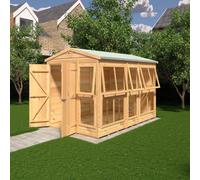 Shire 6x10 Sun Hut Shiplap Apex Dip Treated Potting Shed