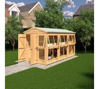 Shire Sun Hut Potting Shed With Opening Windows And Interchangable Panels 6Gx12