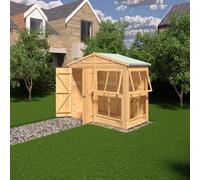 Shire Sun Hut Potting Shed With Opening Windows And Interchangable Panels 8Gx4