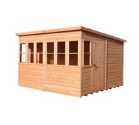 Shire Sun Pent 10X10 Sd Shiplap Style B Potting Sheds