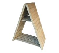 Shire Triangular 4' x 1' 8" Apex Log Store - Premium Pressure Treated Shiplap