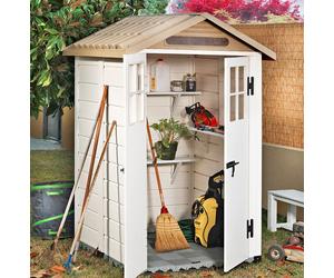 Shire Tuscany Evo 120 / Double Door PVC Plastic Stgorage Shed - 123x123cm