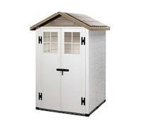 Shire Tuscany EVO 120 PVC Shed Building with Double Door - Delivered Rot