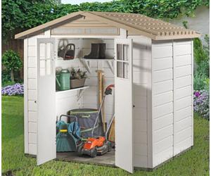Shire Tuscany Evo Premium Plastic Shed Double Door With Heavy Duty Floor
