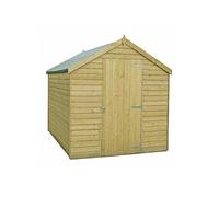 Shire Value Overlap 7 x 5 Pressure Treated Shed - Delivered Green