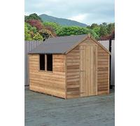 Shire Pressure Treated Overlap 8X6 Single Door Value Shed With Window