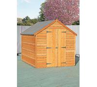 Shire Overlap 8X6 Double Door Value Windowless Shed
