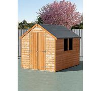 Shire Overlap 8X6 Double Door Value Shed With Window