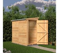 Shire Overlap 6x3 single door pent shed