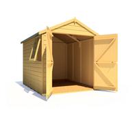 Shire Warwick 8X6 Double Door 12mm Interlocking Cladding