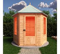 Shire Welton Hexagonal Gazebo Summerhouse 8x7 12mm Cladding