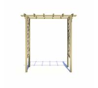 Shire Pressure Treated Arch Trellis Pergola