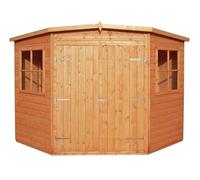Shire FSC Shiplap Corner Shed with Double Doors, none