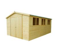 Shire Workspace 10' 4" x 15' 4" Apex Shed - Premium Dip Treated Shiplap