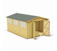 Shire Workspace Dd Tongue And Groove Garden Shed Workshop Approx 10 X 15 Feet
