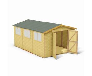 Shire Workspace Dd Tongue And Groove Garden Shed Workshop Approx 10 X 15 Feet