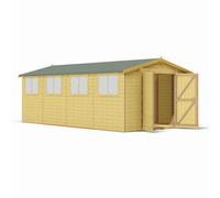 Shire Workspace Dd Tongue And Groove Garden Shed Workshop Approx 10 X 20 Feet