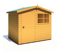 Shire Wroxham 8X6 Workshop Style D Apex Shed Single Door 19mm Loglap