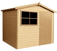 Shires Wroxham Handmade Garden Shed Approx 10 x 6 Feet Style C in Brown Shires Brown