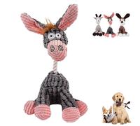 Shirem Bite Buddy, Petsboro Bitebuddy Dog Toy, Stuffed Animal Plush Chew Toys with Squeakers, Indestructible Dog Toys, Squeaker Plush Toy for Aggressive Chewers(Brown)