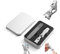 Shirem Nail Clipper Dotmalls Nail Clipper Comfort ClipThick Nail Clipper Ultra Sharp Stainless Steel Nail Clippers (Color : Silver)